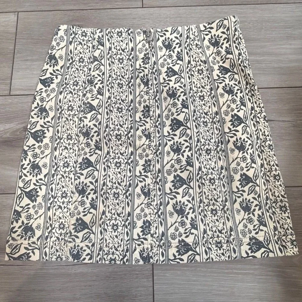 Free People Floral Print Mini Skirt Size 4 Boho Cottagecore